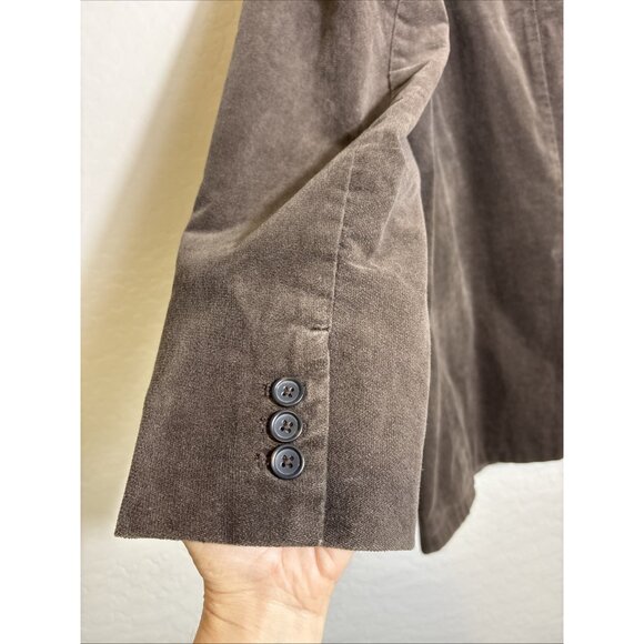 Gap Men XL Brown Suede Cotton Academia Y2K VTG Preppy 2-Button Blazer Grandpa - Picture 7 of 13